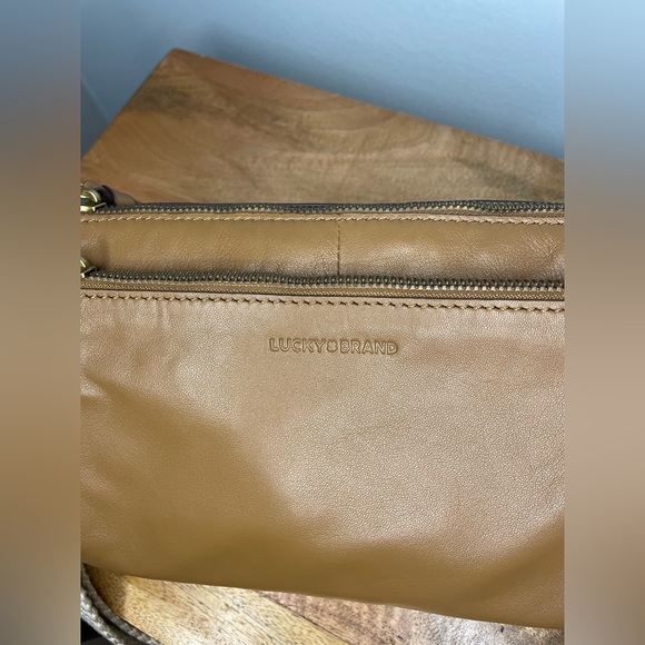 Lucky Brand Bags New Lucky Brand Koda Topanga Tan Leather Crossbody